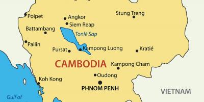 Kamboca şəhərin xəritəsi 