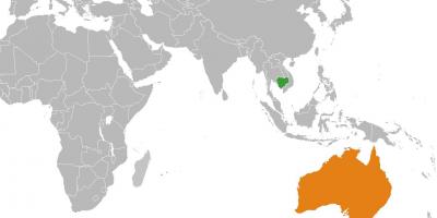 Kamboca kart dünyanın xəritəsi